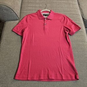 Banana Republic Maui Rose Very Pink Casual Dress Polo Shirt Size Small